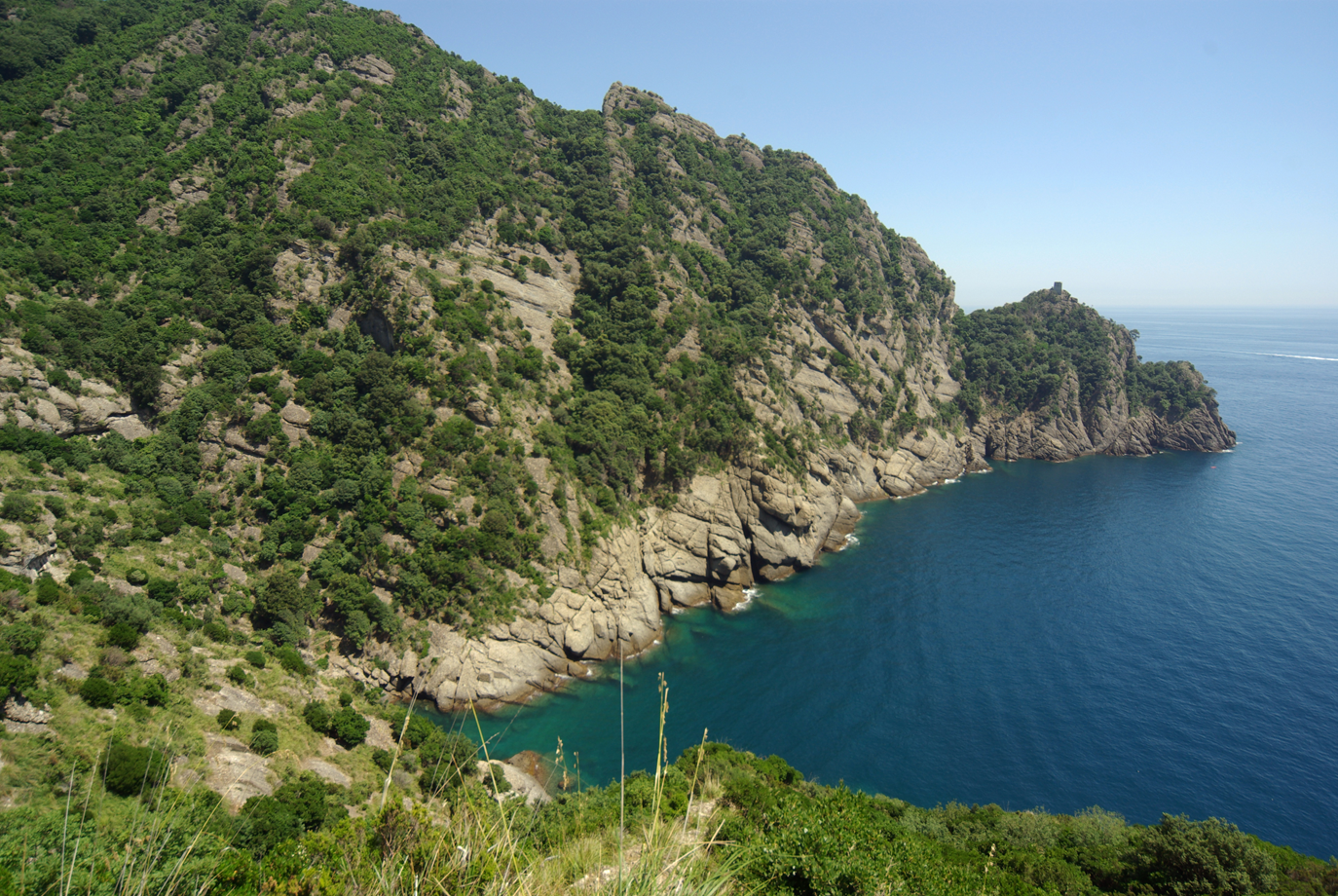 Il versante orientale della Cala del'oro